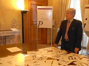 Enrico Tallone con i 'suoi' caratteri
