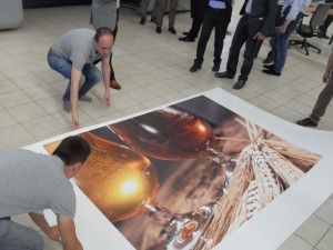 Le prove di stampa sono state apprezzate dai presenti