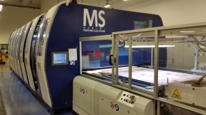 Una delle macchine per la stampa digitale MS Lario degli stabilimenti Miroglio