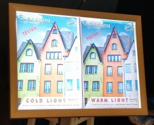 Test su Backlit tessile