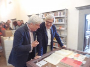 Vittorio Sgarbi con Enrico Tallone
