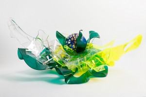 A. Angelini Insalata mista Plexiglass, foglia d'oro e tecnica mista, 2013