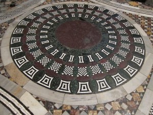 Un mosaico del pavimento nella Basilica di San Marco 