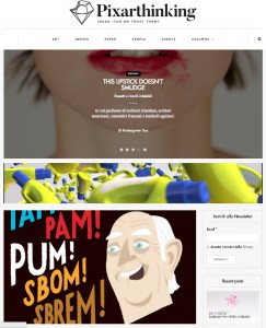 La home page di Pixarthinking 