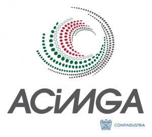 Il nuovo logo Acimga, versione verticale