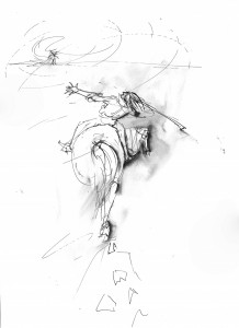 Attacco assoluto - inchiostro di china