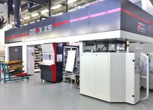 La Uteco Onyx XS utilizzata per i test sulle nuove lastre Asahi