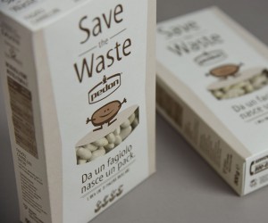 Packaging con carta ottenuta dagli scarti di lavorazione dei fagioli