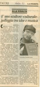 L'articolo che un quotidiano dedicò a Cuneo dopo l'incontro con Woody Allen