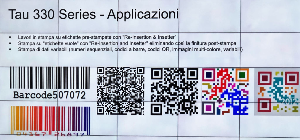 Durst applicazioni codici Q e barre