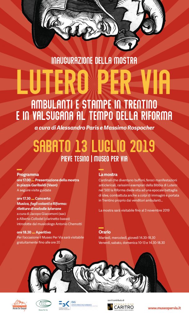 Locandina Inaugurazione Lutero Per Via
