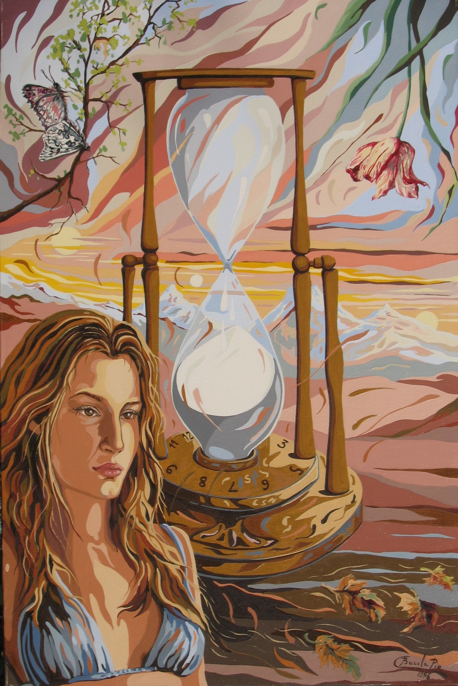 Pio C. Barola,1996, Lo scorrere lento della natura olio