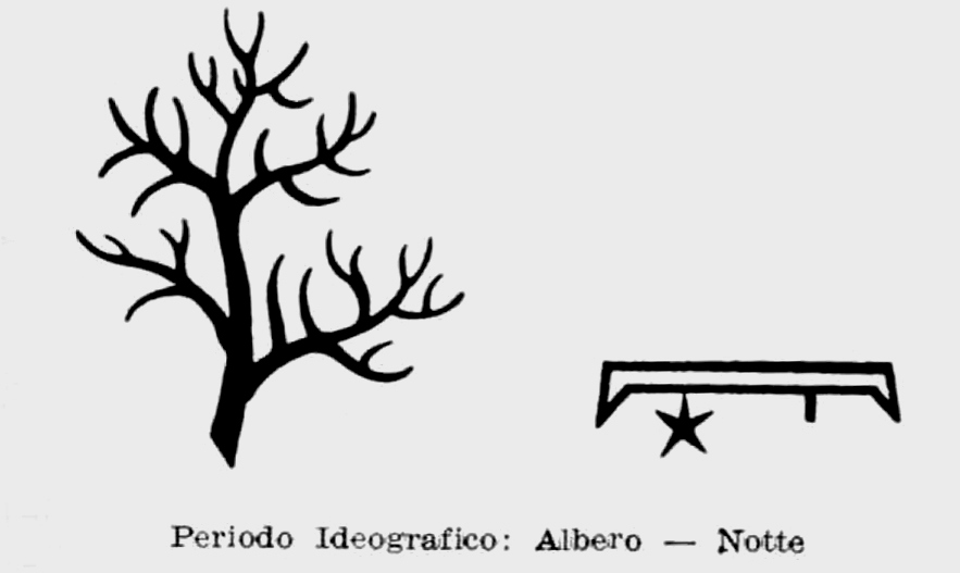 periodo ideografico- Albero - Notte