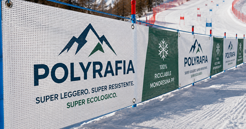 Banner resistente e 100% riciclabile, POLYRAFIA